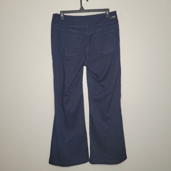 Kut From The Kloth Isabel Flare Jeans Dark Blue Wash Stretch Pull On Size 18 - Picture 4 of 9